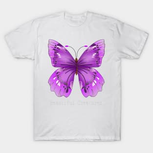 Purple Butterfly - Beautiful Creatures - Butterflies T-Shirt